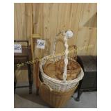 Wooden Crutches & Woven Baskets