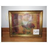 Vintage Still Life Print-Flowers in a Vase