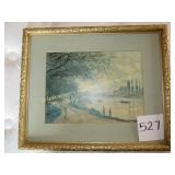 "The Seine at Lavacourt" Monet Print
