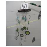 Colored Glass & Copper Wind Chime