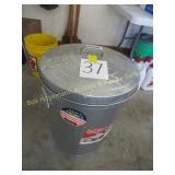 Metal Garbage Can