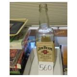 Oversized 1 Gallon Glass Jim Beam Bottle