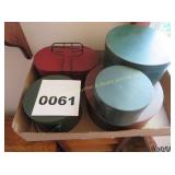 Wood & Metal Covered Tins & Boxes
