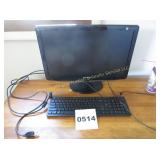 Computer Monitor And Keyboard