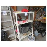 Metal Shelf And Contents
