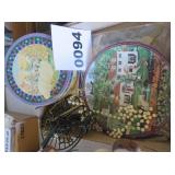 Metal Tin, Dollies, Bradford Collector Plate,