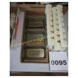Vintage 3 Mini Loaf Pan, Ice Cube Trays