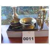 Candle Holder, Spitoon, Clawfoot Tray