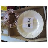 Plate, Platter & Glass Lamp Shade