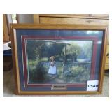 Girl In Garden Picture