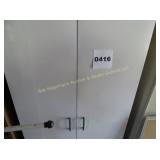 White Metal Storage Cabinet
