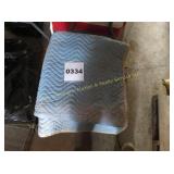 Moving Blanket and Plastic Stool