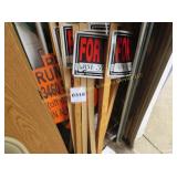 For Sale Signs On Post & Aluminum Pole