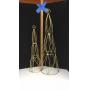 2 Gold Metal Decor pieces