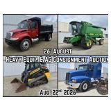 26' AUGUST- HEAVY EQUIP & AG CONSIGNMENT AUCTION