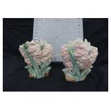 Pair of McCoy Flower Vases