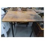 Wood Top Table w/ Iron Legs
