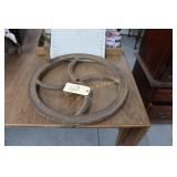 Cast Iron Wheel w/ Wood Handle