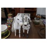 Pair of Large Plastic Horses