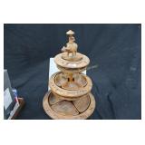 Wooden Lazy Susan Server