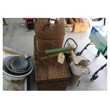 Antique Wicker Doll Buggy- As Is & Foot Locker