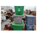 3- Plastic Tubs w/ Lids