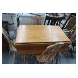 Maple Drop Leaf Table w/ 4 Chairs