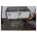 Double Stainless Wash Tub