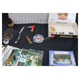 Pocket Knives, Postcards, Misc