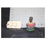 Small Cast Iron Black Boy w/ Watermelon