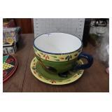 Huge Chicken Cup & Saucer
