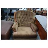 Brown Cloth Rocker