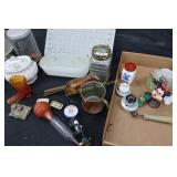 Butter Dish, Coffee Jar, Misc- 2 Flats of Misc