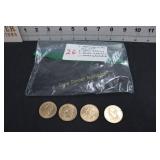 4 Presidential Dollars
