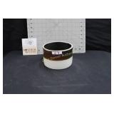 Small Brown & White Cheese Crock