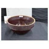 Brown Milk Crock Bowl