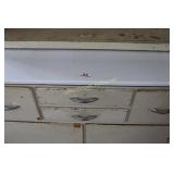 Kitch Cupboard w/ Sifter, Bread Drawer, Poercelin