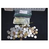 Bag of Foreign Coins