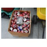 Box of Crushed Aluminum Cans