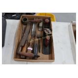 Plane, Chisels, Draw Knife & Misc Flat