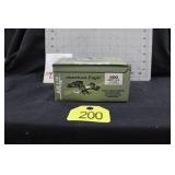 Round box of 5.56 NATO AMMUNITION