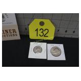 1976 U. S. Bicentennial Half Dollar and Quarter