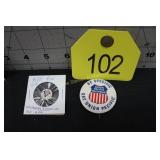 UNION PACIFIC R.R. Pin-on Button