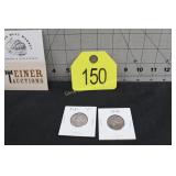 U S Quarters; One 1940 & a 1943 S