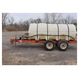 1000 Gallon Water Tank & Trailer