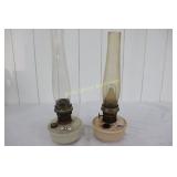 2 Alddin Bracket Oil Lamps