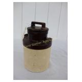 Crock Cookie Jar w/ Lid