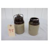Small Ceramic Crock with Locking lid