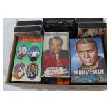 20 VHS Tapes and 3 dvds