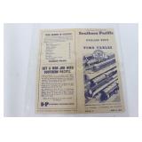 Southern Pacific Railroad Timetable 1944